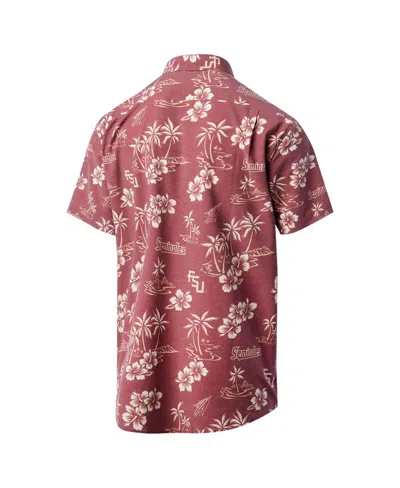 Reyn Spooner Men's Garnet Florida State Seminoles Classic Button-up Shirt In Red
