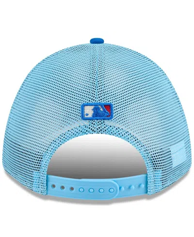 New Era Men's Light Blue/blue Colorado Rockies 2025 Fourth Of July 9forty A-frame M-crown Adjustable Trucker