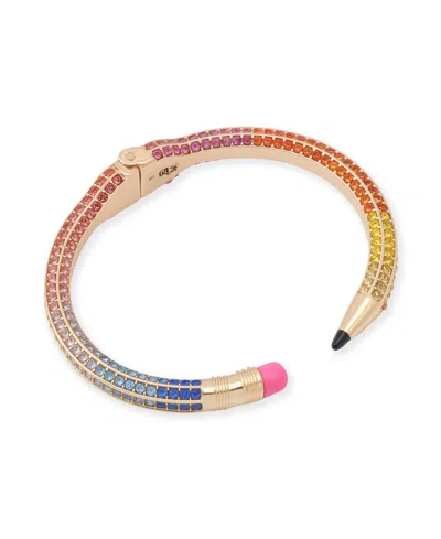 Betsey Johnson Faux Stone Straight Pave Pencil Cuff Bracelet