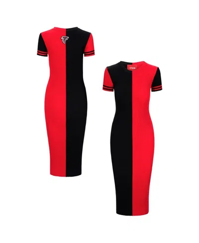Staud Women's Black/red Atlanta Falcons Colleen Dress