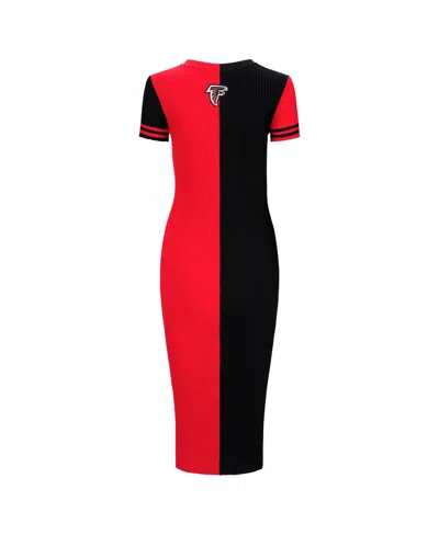 Staud Women's Black/red Atlanta Falcons Colleen Dress