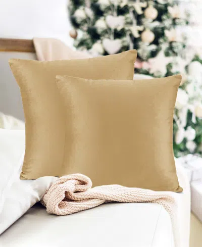 Nestl Elegant Velvet Removeable Cover 2-pack Decorative Pillows, 26" X 26"