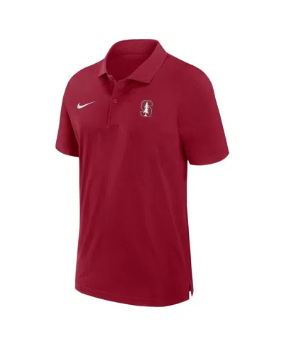 Nike Men's Cardinal Stanford Cardinal 2025 Early Season Coaches Sideline Victory Stripe Performance Polo  In Red