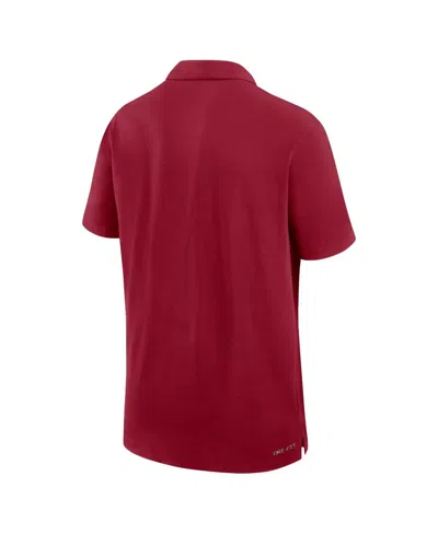 Nike Men's Cardinal Stanford Cardinal 2025 Early Season Coaches Sideline Victory Stripe Performance Polo  In Red