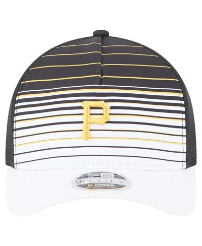New Era Men's Black Pittsburgh Pirates Gradient 9forty M-crown Adjustable Hat