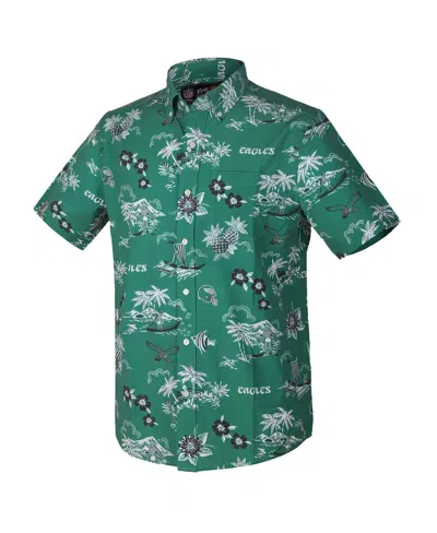 Reyn Spooner Green Philadelphia Eagles Throwback Kekai Performance Button-down Shirt