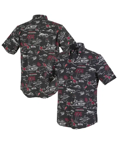 Reyn Spooner Navy Chicago Bears Kekai Performance Button-down Shirt In Black
