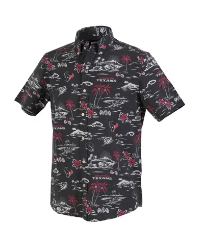 Reyn Spooner Navy Chicago Bears Kekai Performance Button-down Shirt In Black