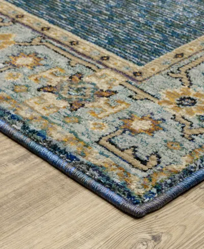 Oriental Weavers Andorra 2430a Runner Area Rug, 2'6 X 12' In Blue
