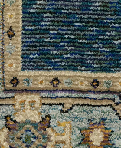 Oriental Weavers Andorra 2430a Runner Area Rug, 2'6 X 12' In Blue