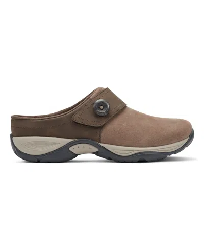 Easy Spirit Women's Edline Button Strap Slip-on Mules