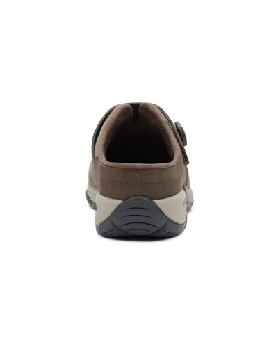 Easy Spirit Women's Edline Button Strap Slip-on Mules
