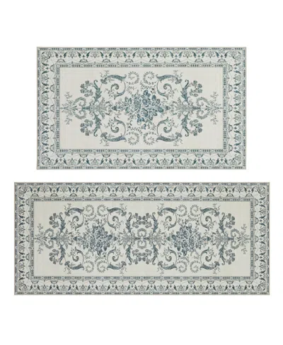 Laura Ashley Imagine Printed Chenille 2-pc. Runner Rug Set In Gray