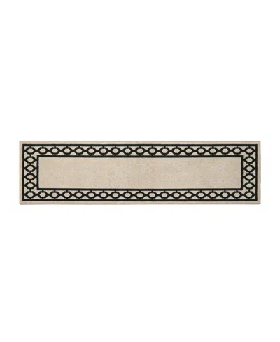 Jean Pierre New York Jean Pierre Christine Trellis Border Tufted Runner Rug, 26" X 96"