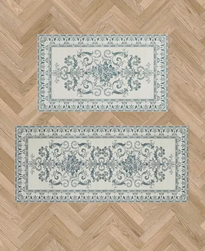 Laura Ashley Imagine Printed Chenille 2-pc. Runner Rug Set In Gray