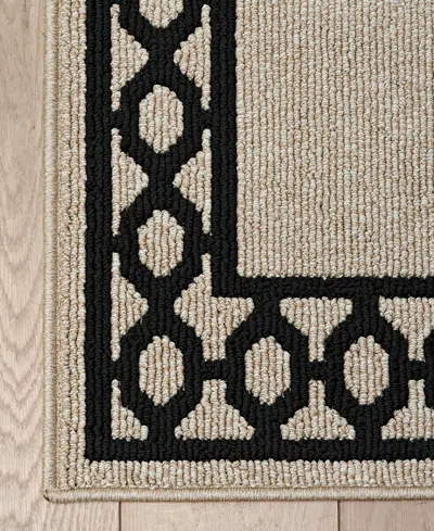 Jean Pierre New York Jean Pierre Christine Trellis Border Tufted Runner Rug, 26" X 96"