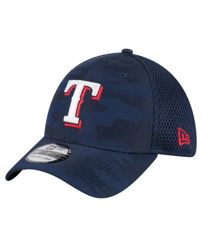 New Era Big Boys And Girls Royal Texas Rangers Camo 39thirty Flex Hat In Blue
