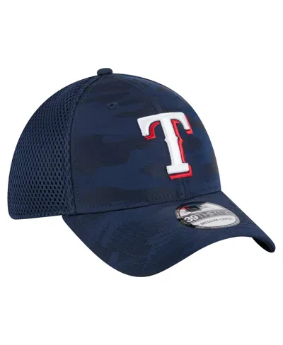 New Era Big Boys And Girls Royal Texas Rangers Camo 39thirty Flex Hat In Blue