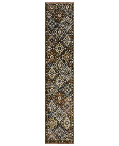 Oriental Weavers Andorra 2408a Runner Area Rug, 2'6 X 12' In Brown