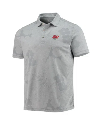 Tommy Bahama Men's Gray Joey Logano Miramar Blooms Polo Shirt In Gray