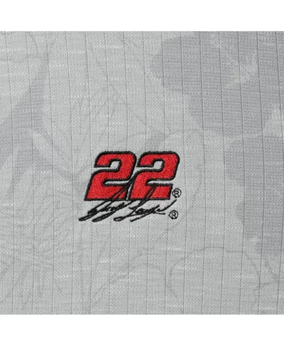 Tommy Bahama Men's Gray Joey Logano Miramar Blooms Polo Shirt In Gray
