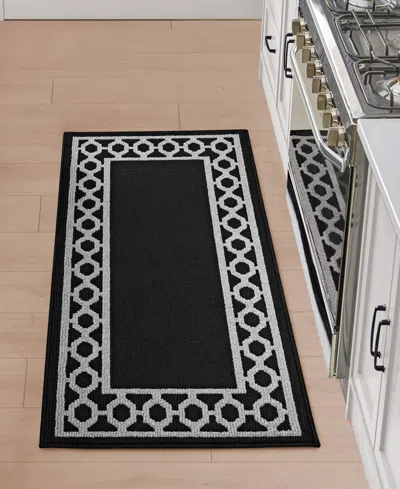 Jean Pierre New York Jean Pierre Christine Trellis Border Tufted Runner Rug, 26" X 72"