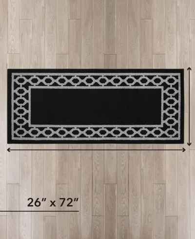 Jean Pierre New York Jean Pierre Christine Trellis Border Tufted Runner Rug, 26" X 72"