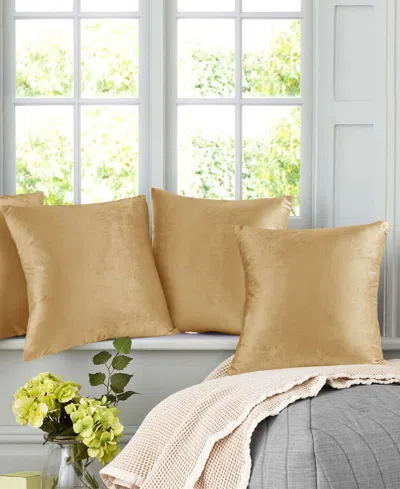 Nestl Elegant Velvet Removeable Cover 2-pack Decorative Pillows, 24" X 24"