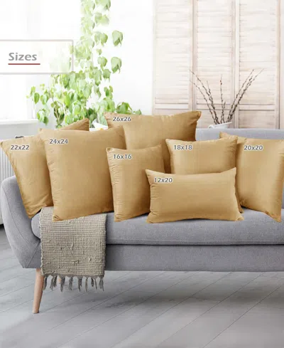 Nestl Elegant Velvet Removeable Cover 2-pack Decorative Pillows, 24" X 24"