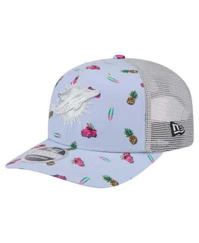New Era Men'sâ Light Blue Miami Dolphins Adventure Surfboard 9seventy Adjustable Hat