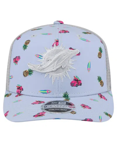 New Era Men'sâ Light Blue Miami Dolphins Adventure Surfboard 9seventy Adjustable Hat