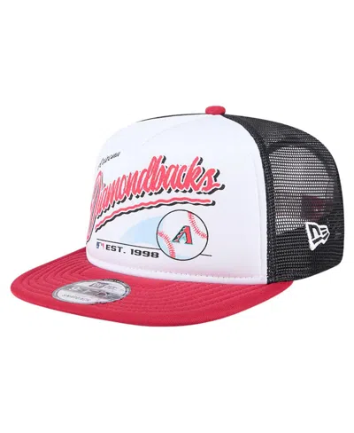 New Era Big Boys And Girls White Arizona Diamondbacks Retro 9fifty Snapback Hat In White