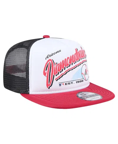 New Era Big Boys And Girls White Arizona Diamondbacks Retro 9fifty Snapback Hat In White