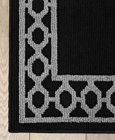 Jean Pierre New York Jean Pierre Christine Trellis Border Tufted Runner Rug, 26" X 96"