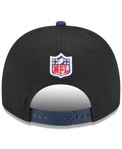 New Era Big Boys And Girls Black/college Navy Seattle Seahawks 2025 Nfl Draft A-frame 9fifty Snapback Hat In Black