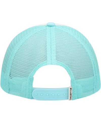 Billabong Women's White/aqua Pitstop Trucker Snapback Hat