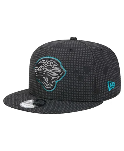 New Era Men's Black Jacksonville Jaguars Midnight Ink Pop Outline 9fifty Snapback Hat