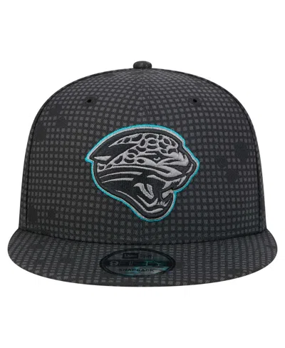 New Era Men's Black Jacksonville Jaguars Midnight Ink Pop Outline 9fifty Snapback Hat