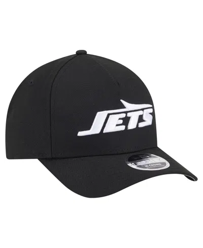 New Era Men's Black New York Jets Team Collection 9forty M-crown A-frame Adjustable Hat