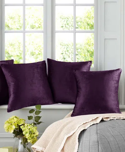 Nestl Elegant Velvet Removeable Cover 2-pack Decorative Pillows, 24" X 24"