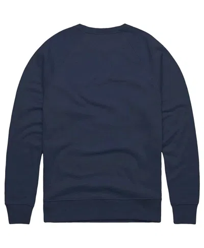 Homage Navy Boston Red Sox Retro Tri-blend Pullover Sweatshirt In Blue