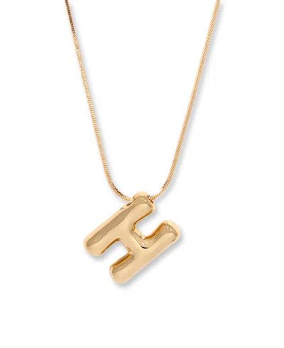 Brook & York Gold Plated Pippa Bubble Initial Short Pendant Necklace