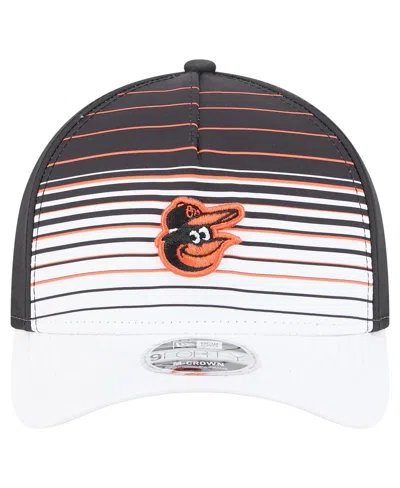 New Era Men's Black Baltimore Orioles Gradient 9forty M-crown Adjustable Hat