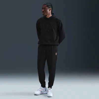 Nike Men's Court Heritage Dri-fit Fleece Tennis Jogger Pants In Black