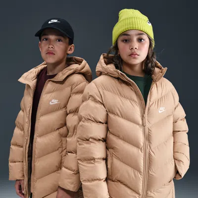 Nike Sportswear All Day Play Big Kids' Therma-fit Loose-fit Puffer Jacket In Pink