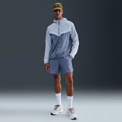 Nike Men's Stride Dri-fit 7" 2-in-1 Running Shorts In Blue