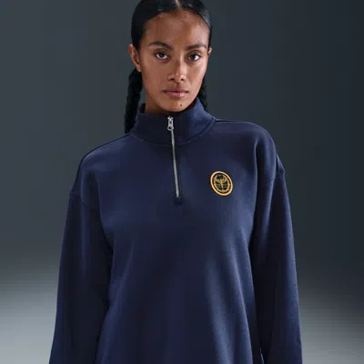 Nike Women's  Sportswear Phoenix Fleece Oversized 1/4-zip Long Sweatshirt