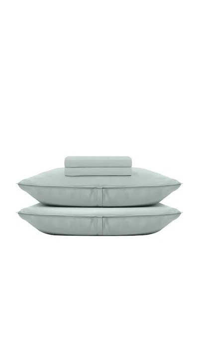 Barefoot Dreams Full Washed Bamboo Sheet Set In Blue