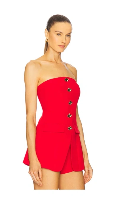 Line & Dot Oberteil Dariel In Red