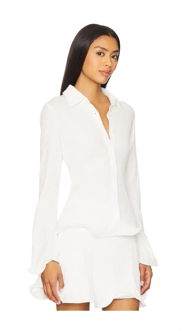 Line & Dot Hemd Celesta In White